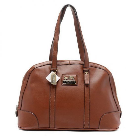 Coach Bleecker Bistro Large Brown Satchels AOF - Click Image to Close